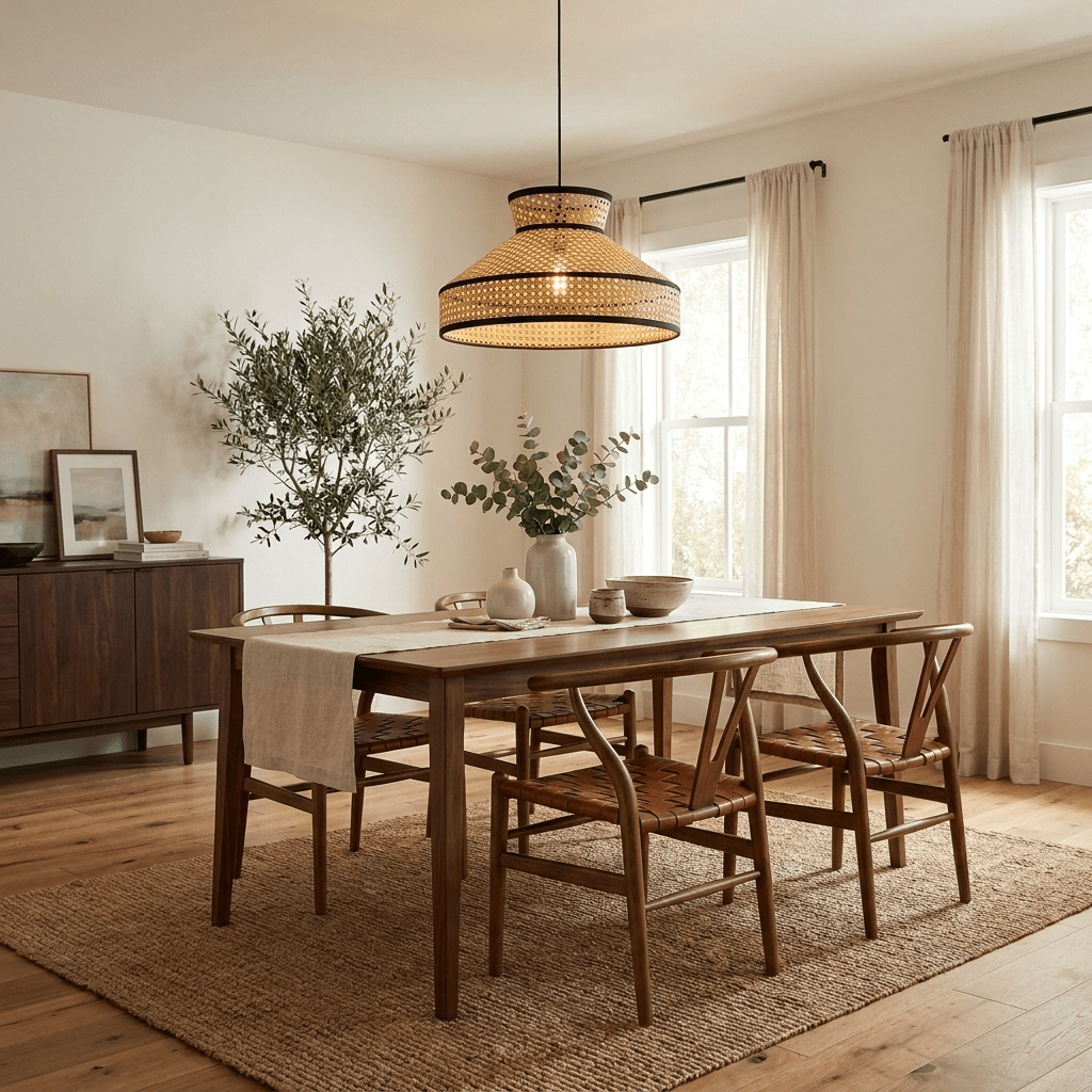 Harvest Woven Rattan Pendant Lamp