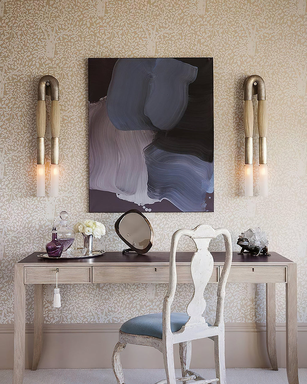 Genuine Horsehair Wall Light