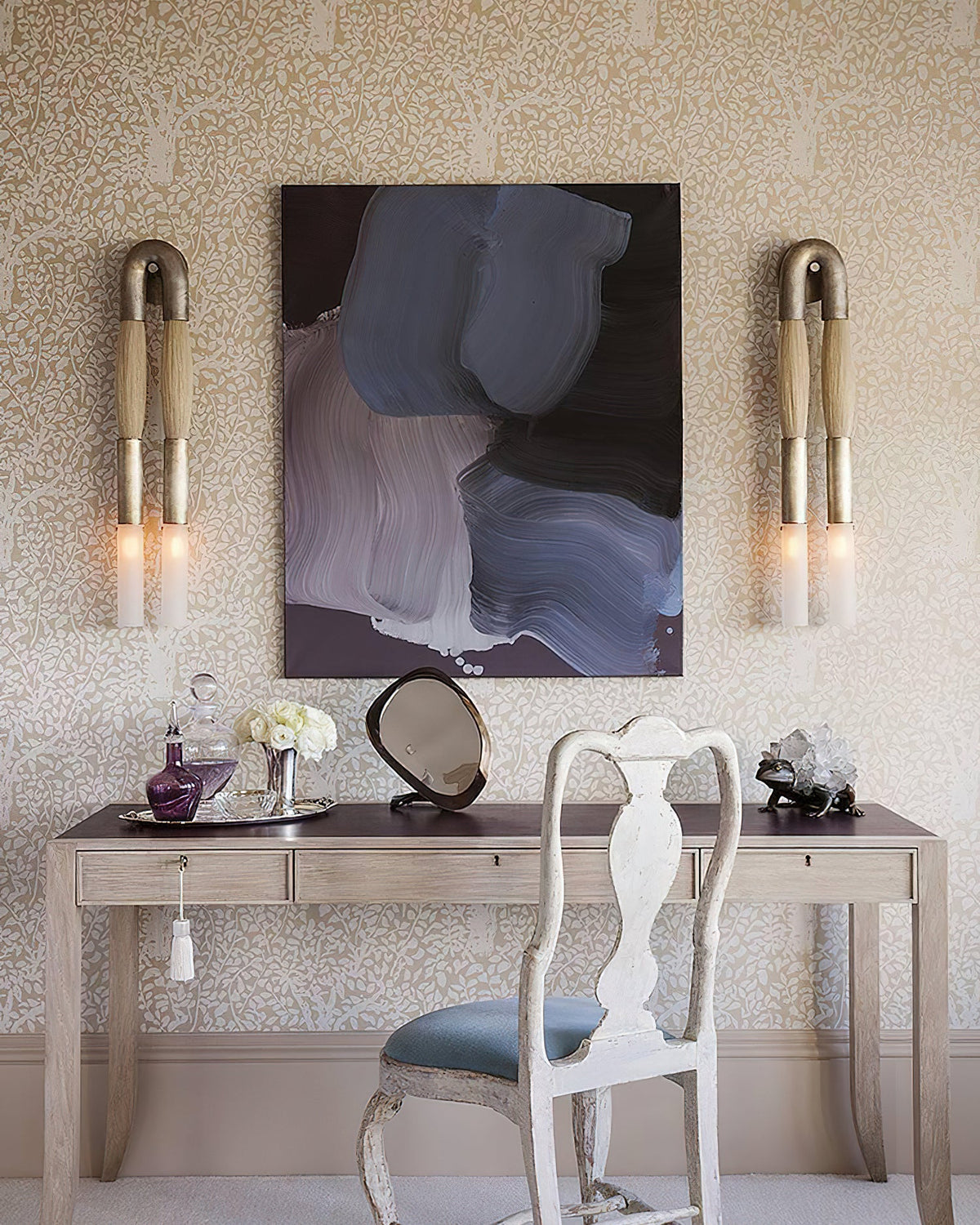 Genuine Horsehair Wall Light