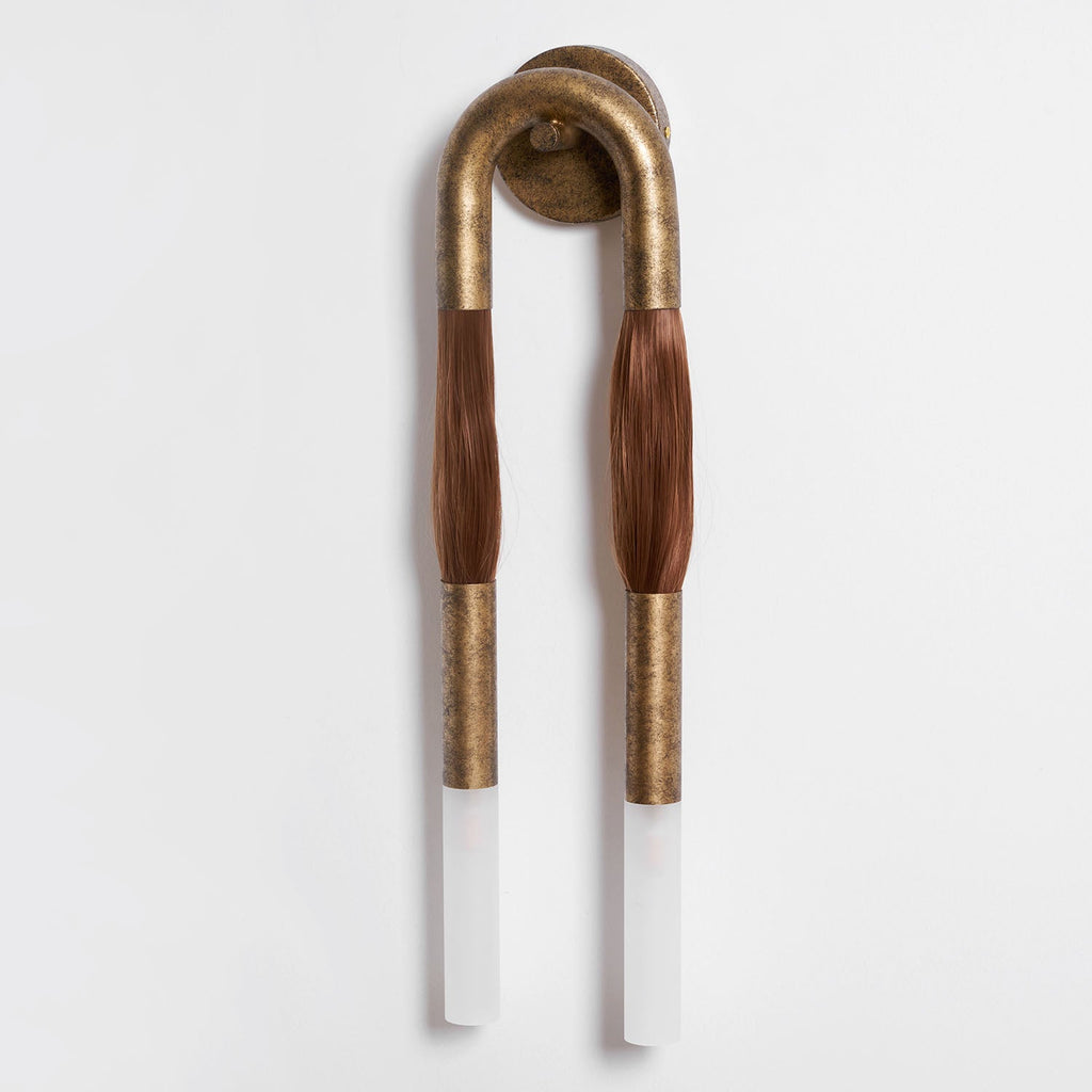 Genuine Horsehair Wall Light
