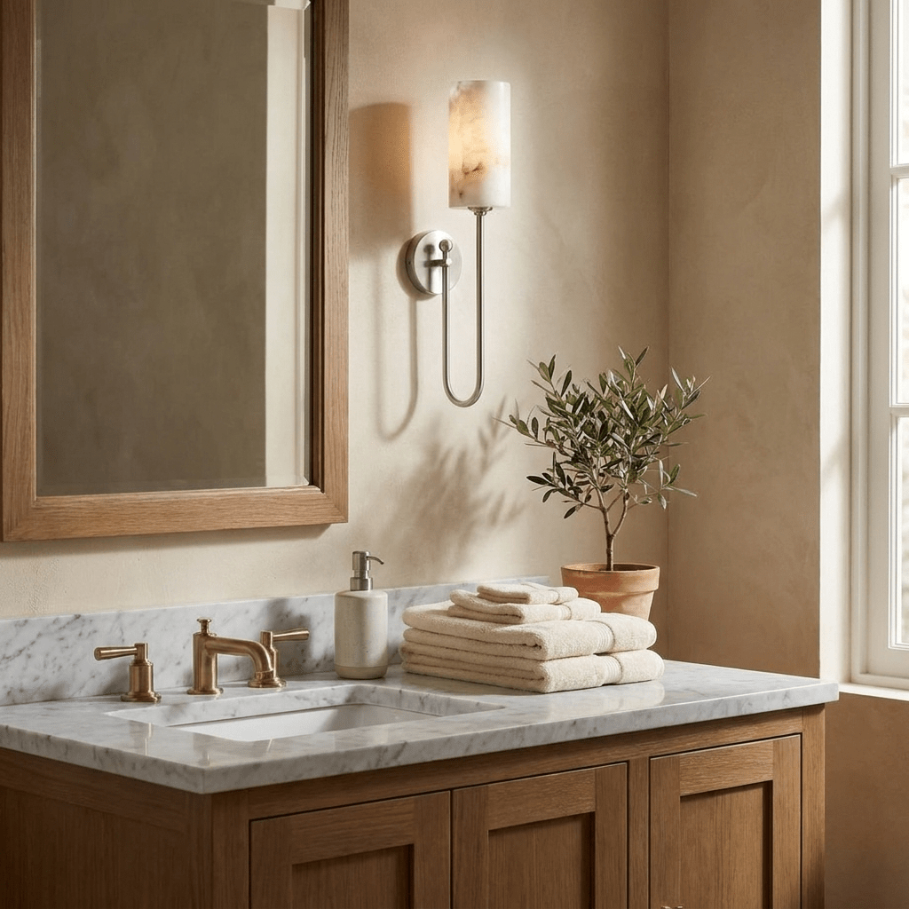 Lariat Alabaster Wall Sconce