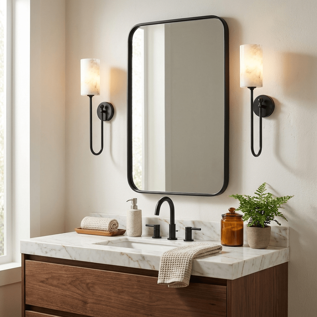 Lariat Alabaster Wall Sconce