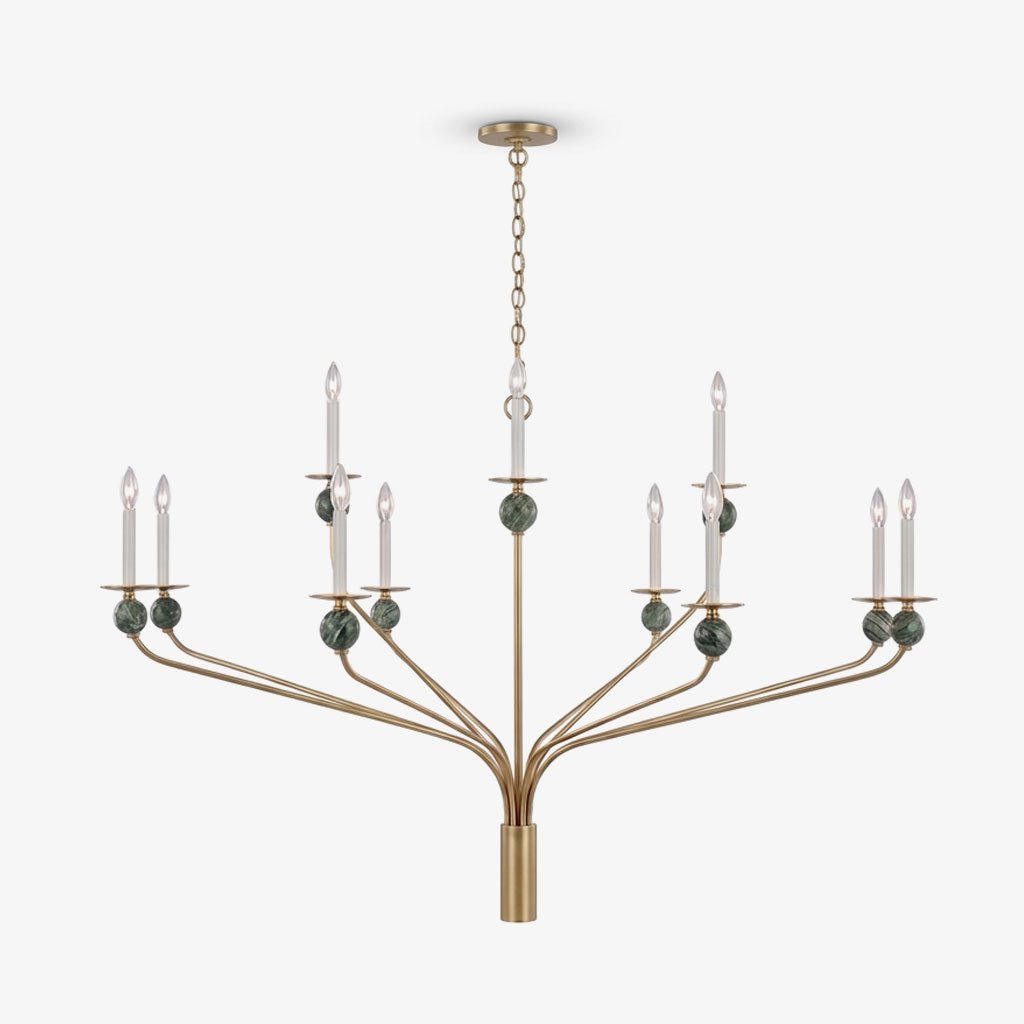 Laurel Branching Brass Chandelier