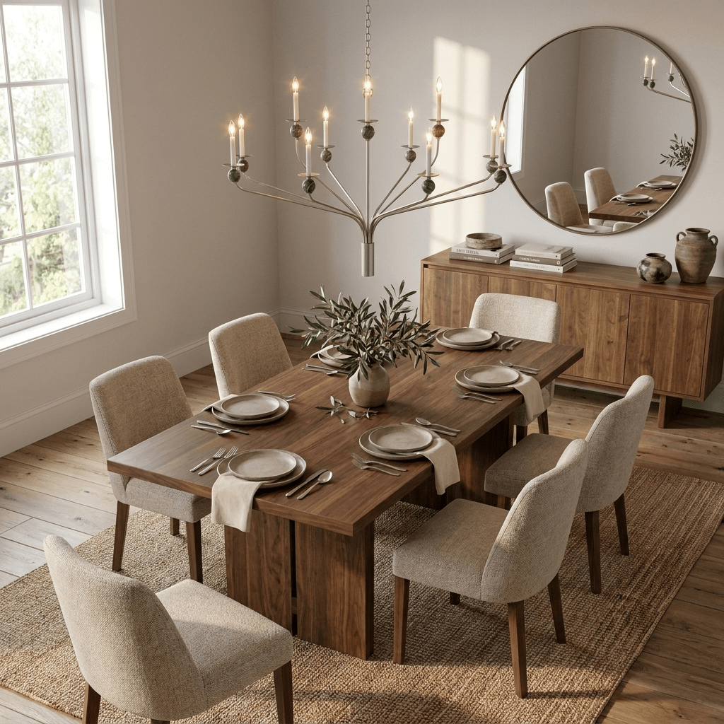 Laurel Branching Brass Chandelier