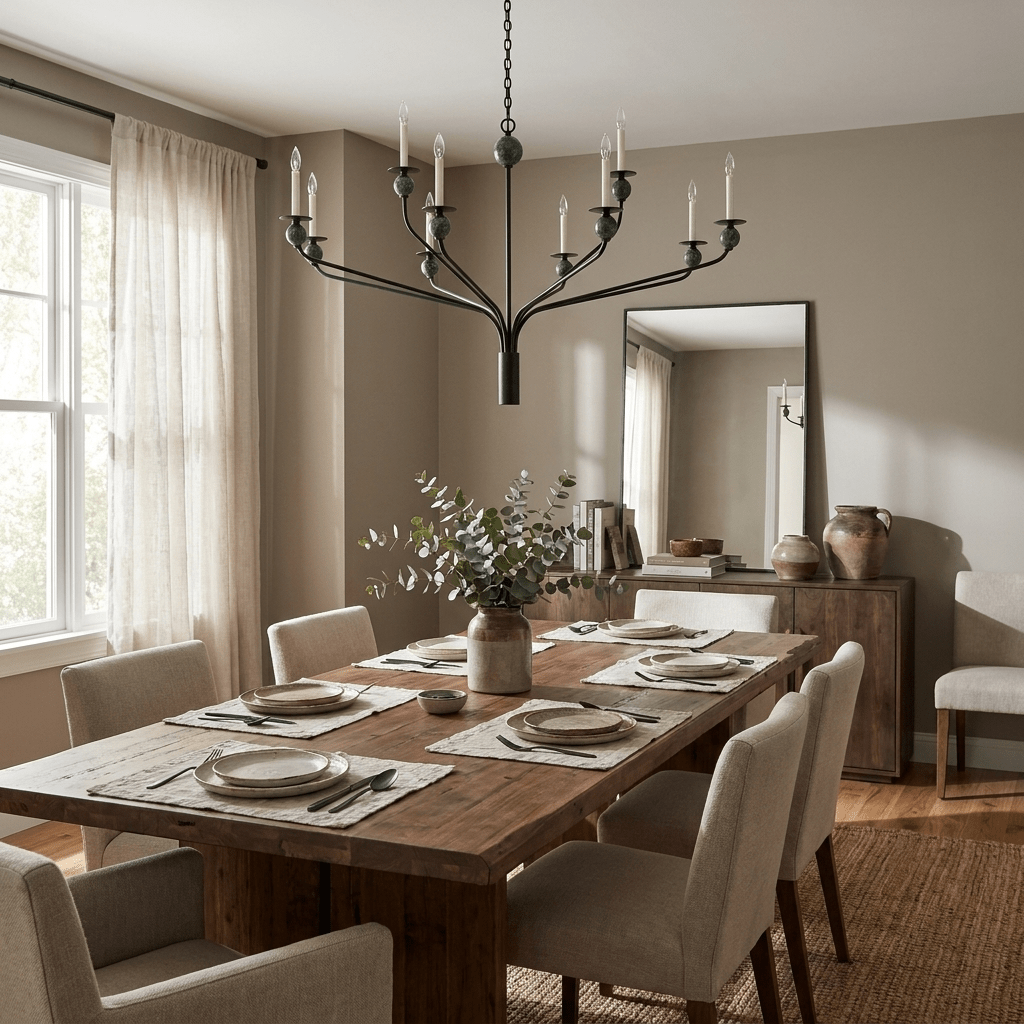 Laurel Branching Brass Chandelier