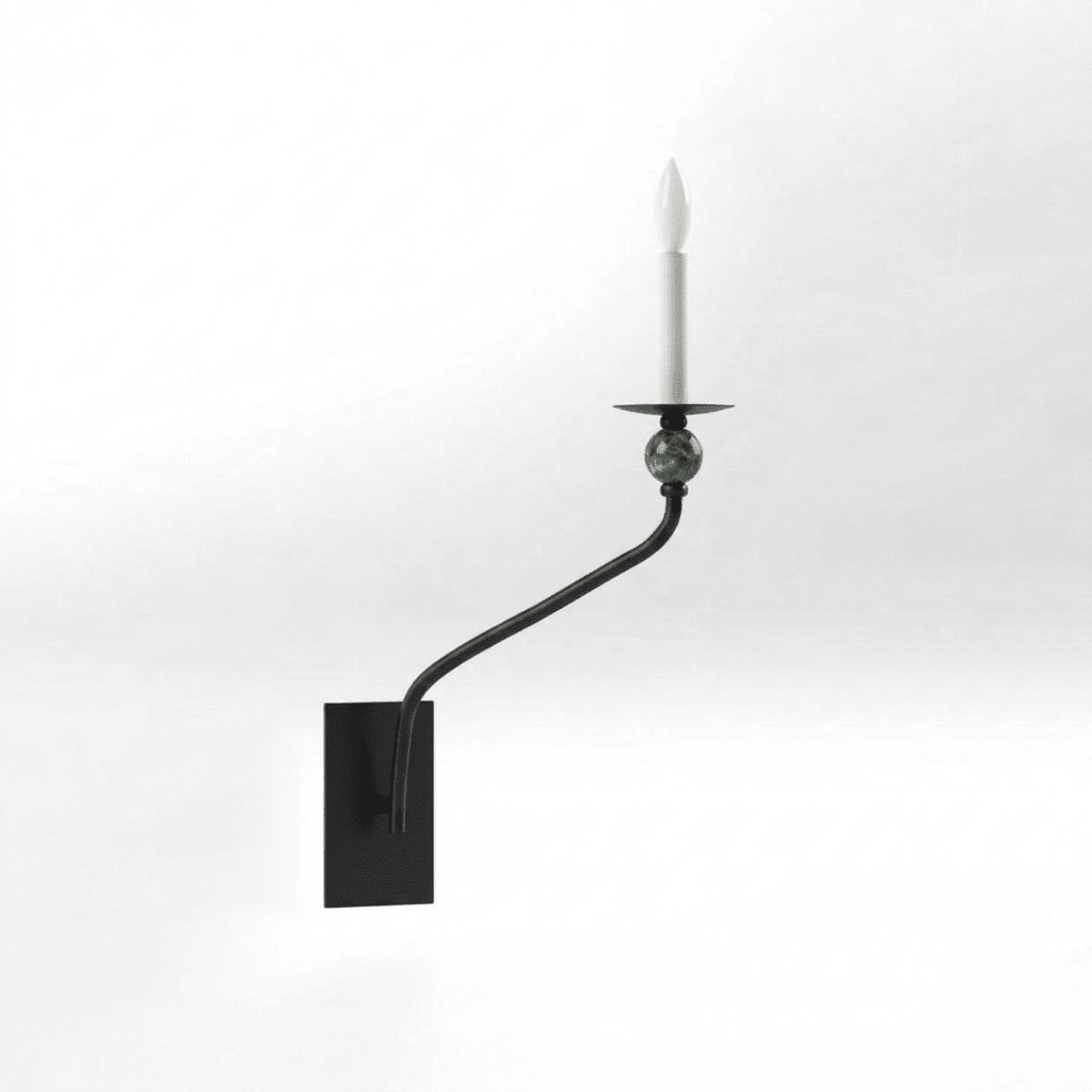 Laurel Branching Brass Sconce