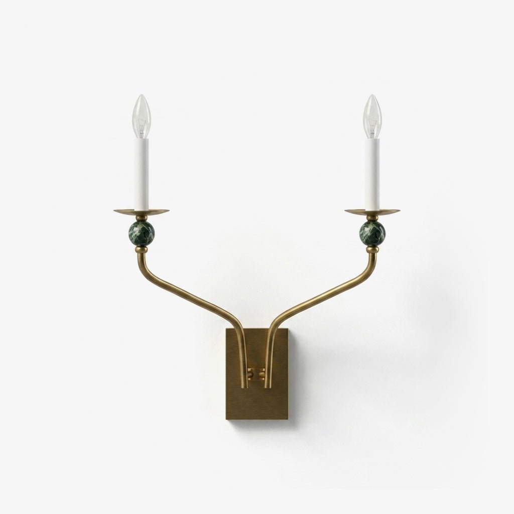 Laurel Branching Brass Sconce