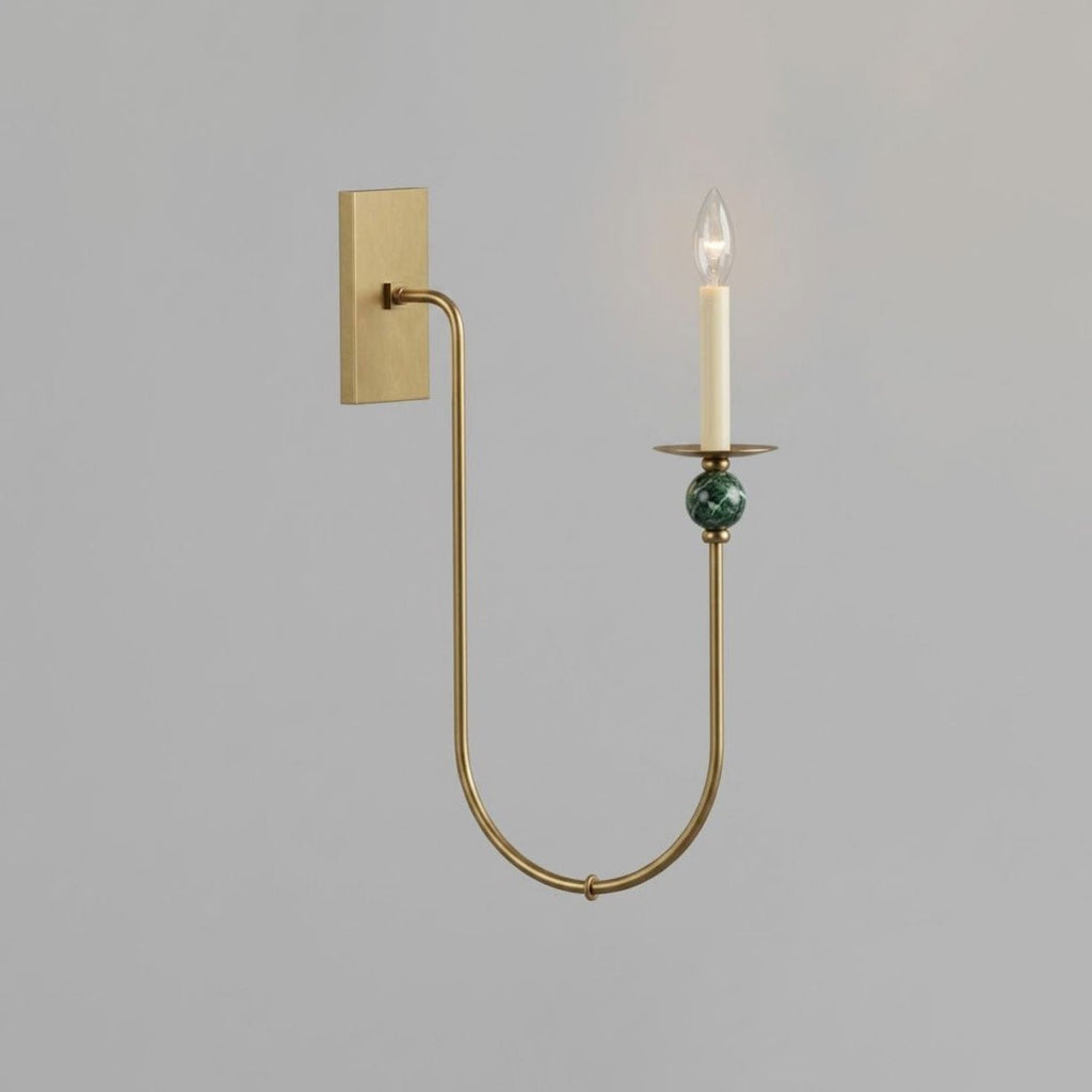 Laurel Trailing Brass Sconce