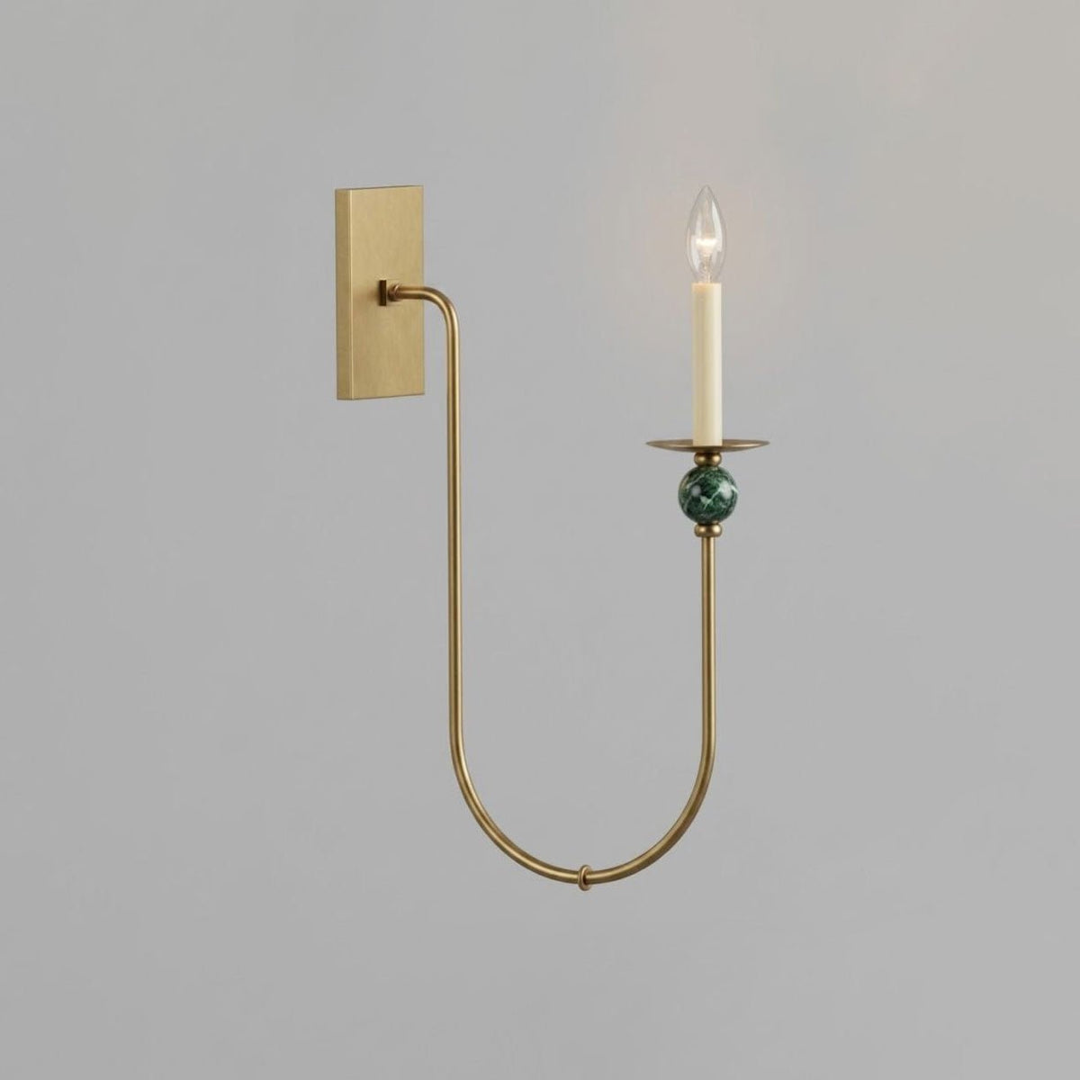 Laurel Trailing Brass Sconce