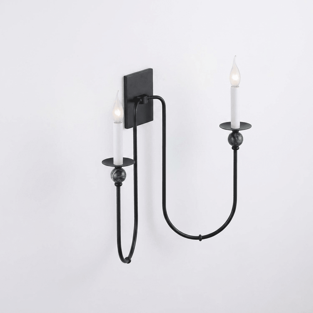 Laurel Trailing Brass Sconce