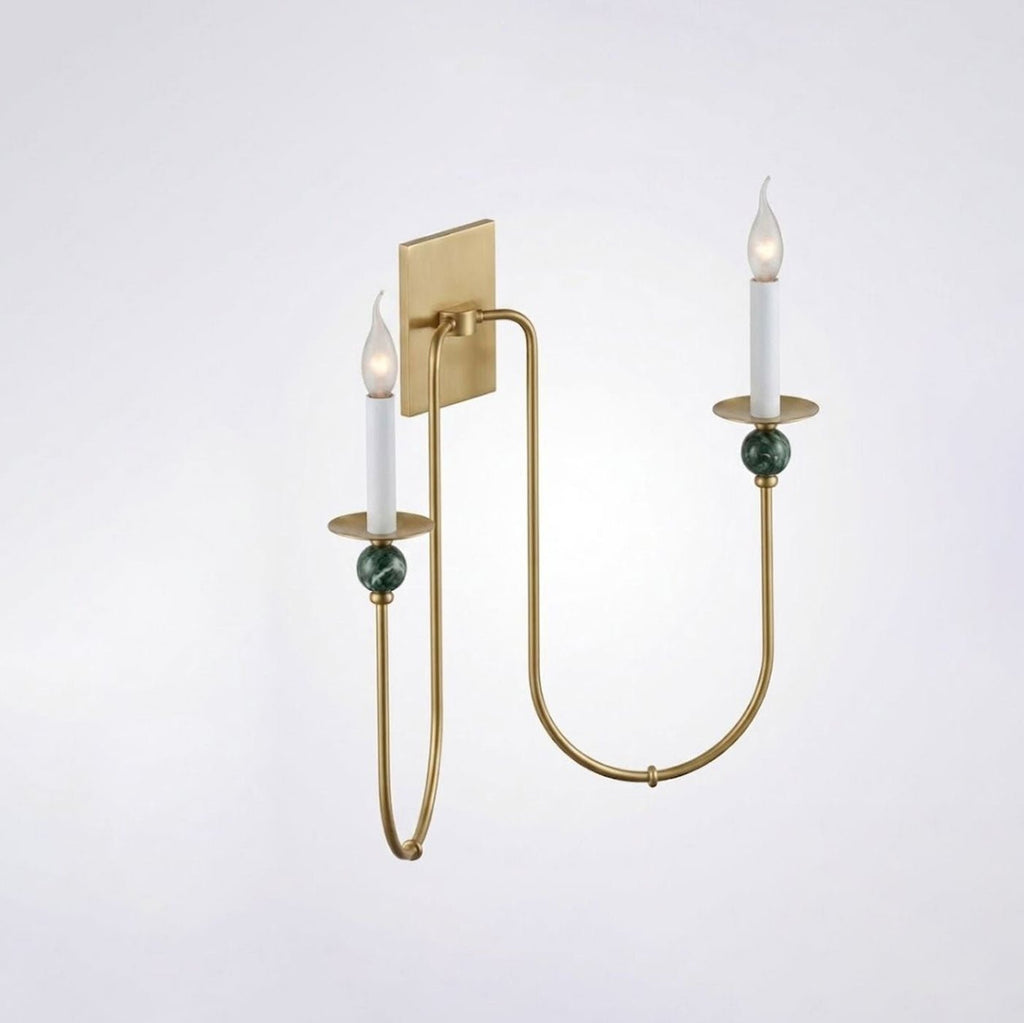Laurel Trailing Brass Sconce