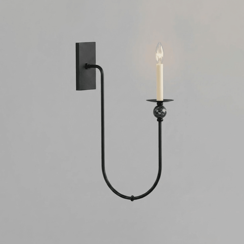 Laurel Trailing Brass Sconce