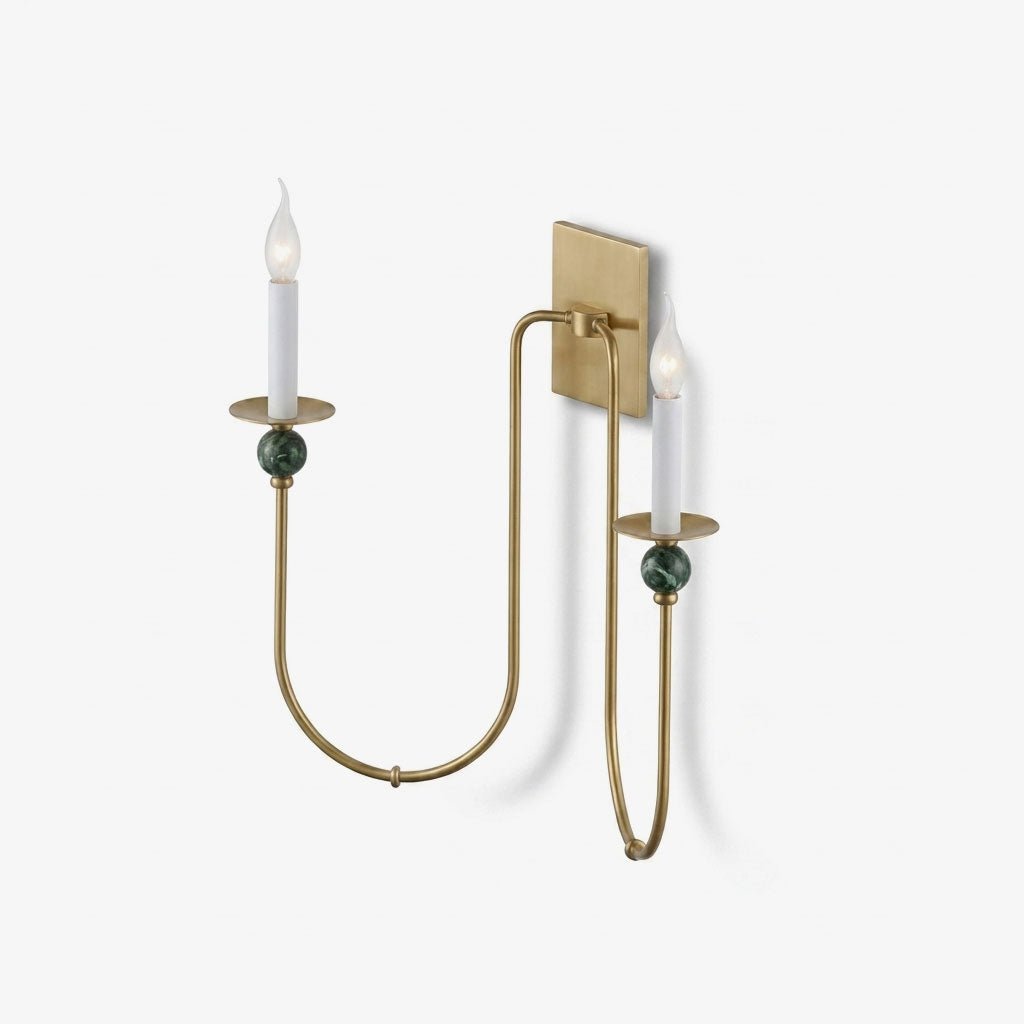 Laurel Trailing Brass Sconce