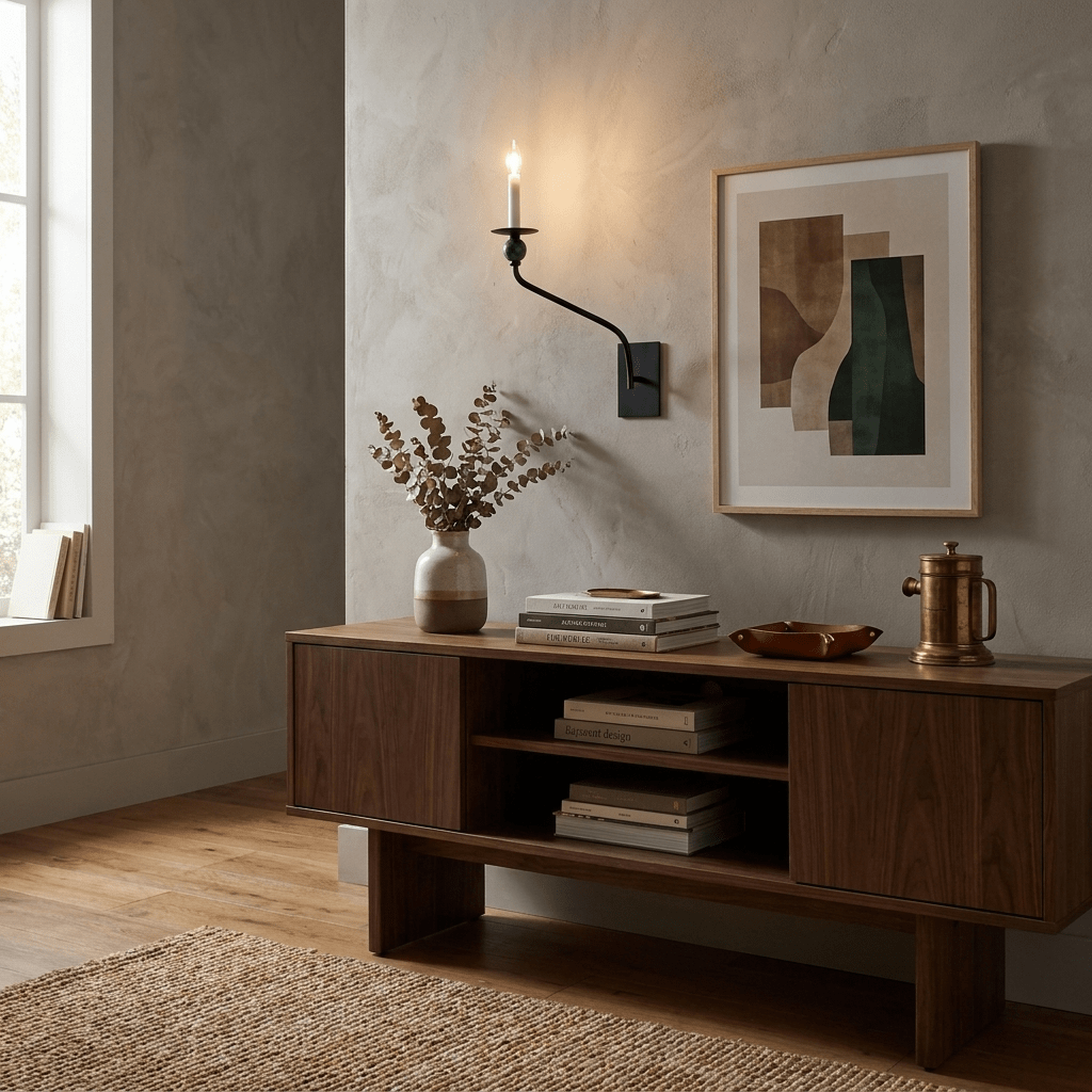 Laurel Branching Brass Sconce