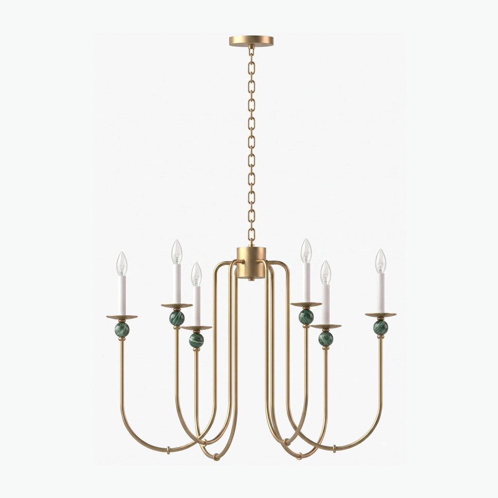 Laurel Trailing Brass Chandelier
