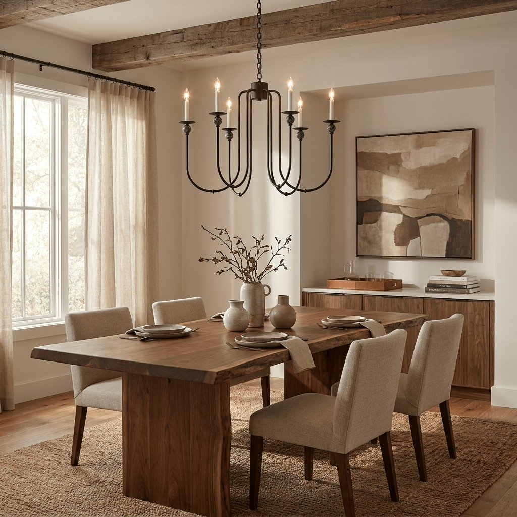 Laurel Trailing Brass Chandelier