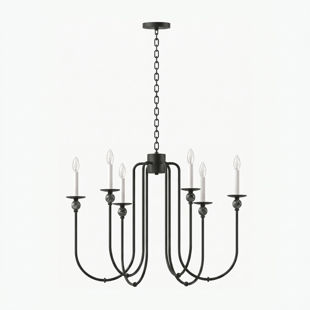 Laurel Trailing Brass Chandelier