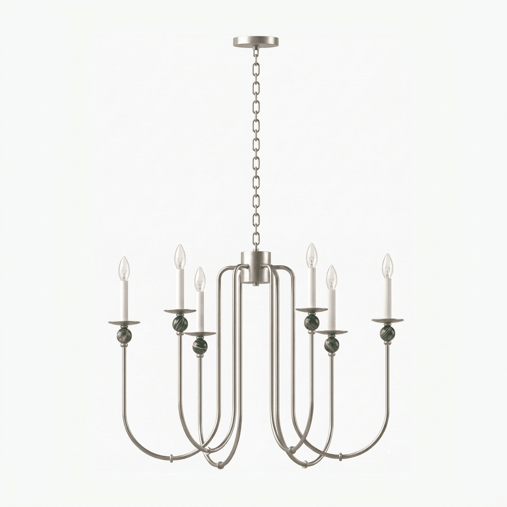 Laurel Trailing Brass Chandelier