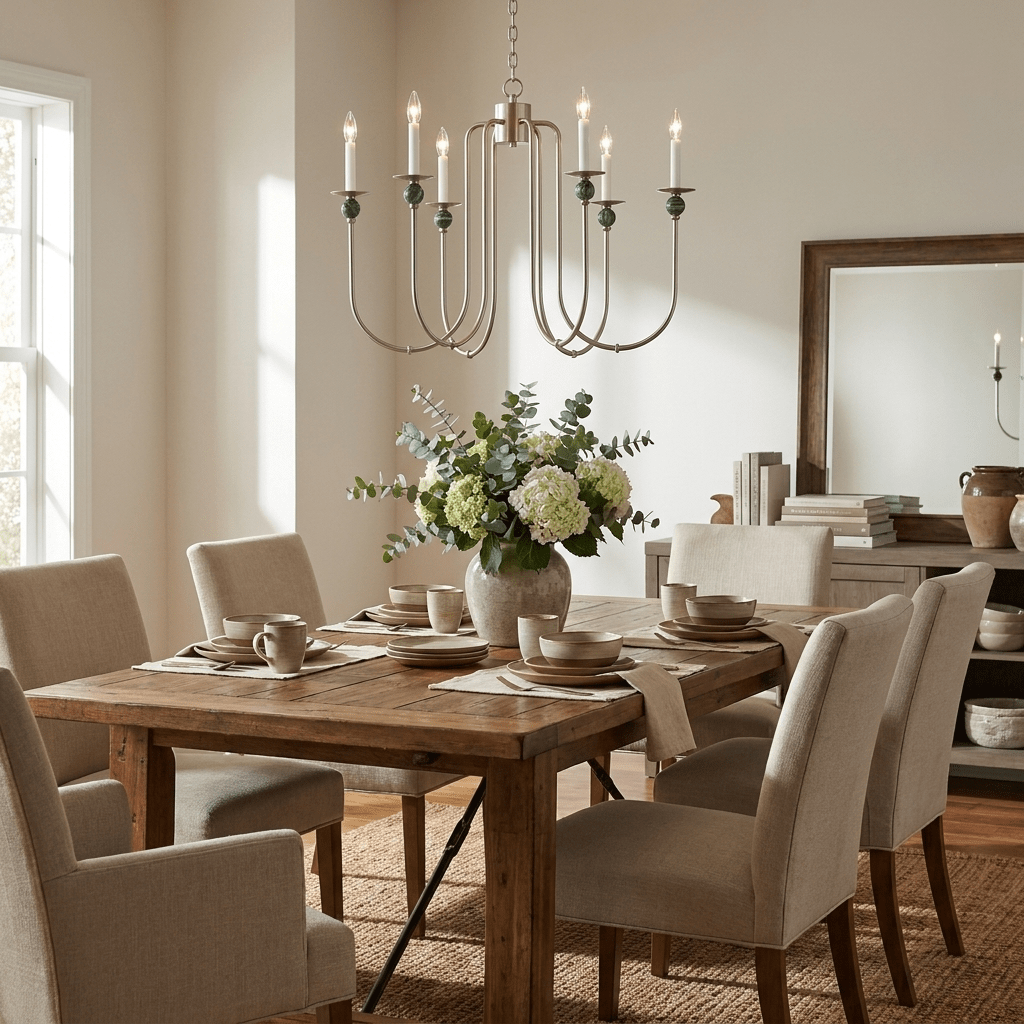 Laurel Trailing Brass Chandelier
