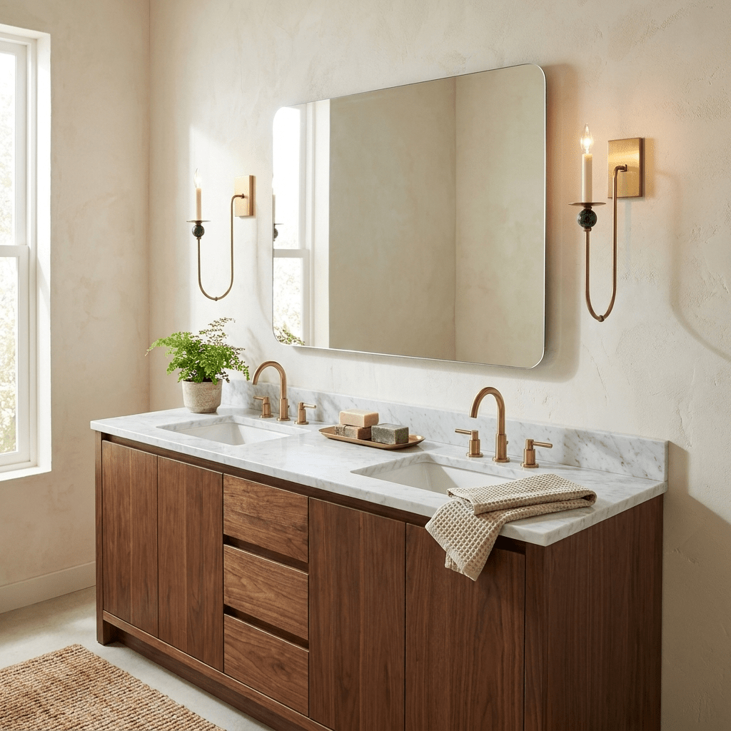 Laurel Trailing Brass Sconce