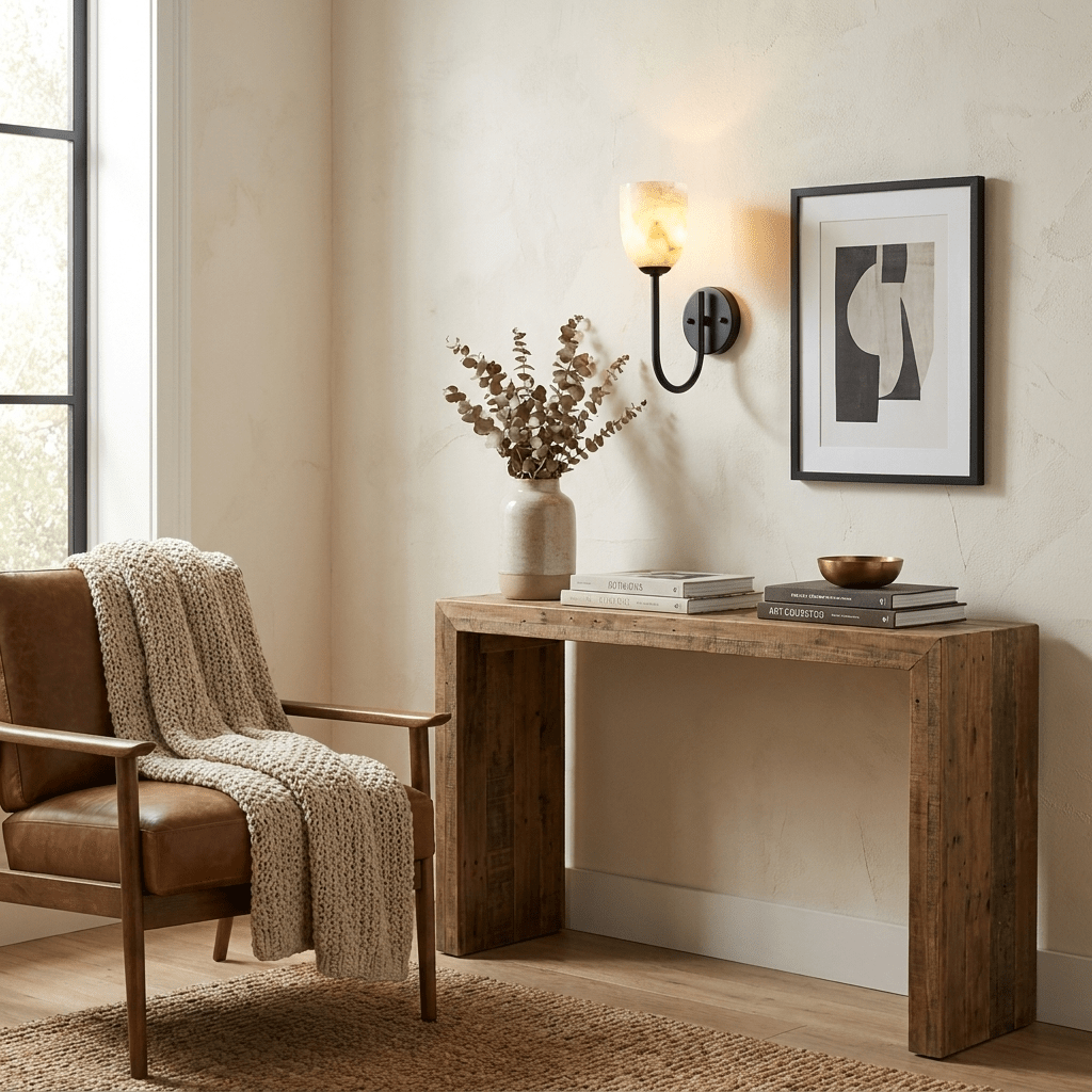 Lowell Alabaster Wall Sconce