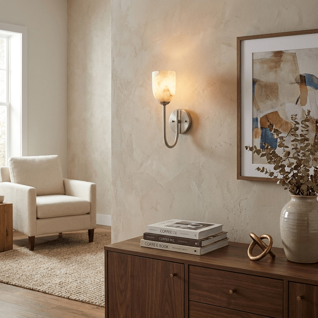 Lowell Alabaster Wall Sconce