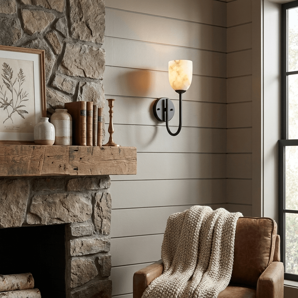 Lowell Alabaster Wall Sconce