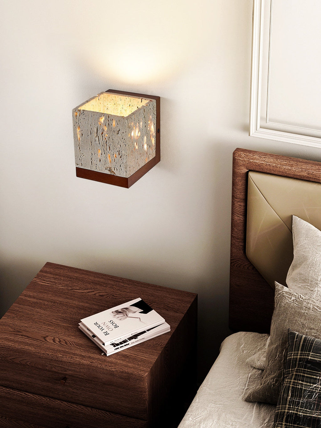 Lucent Travertine Wall Sconce