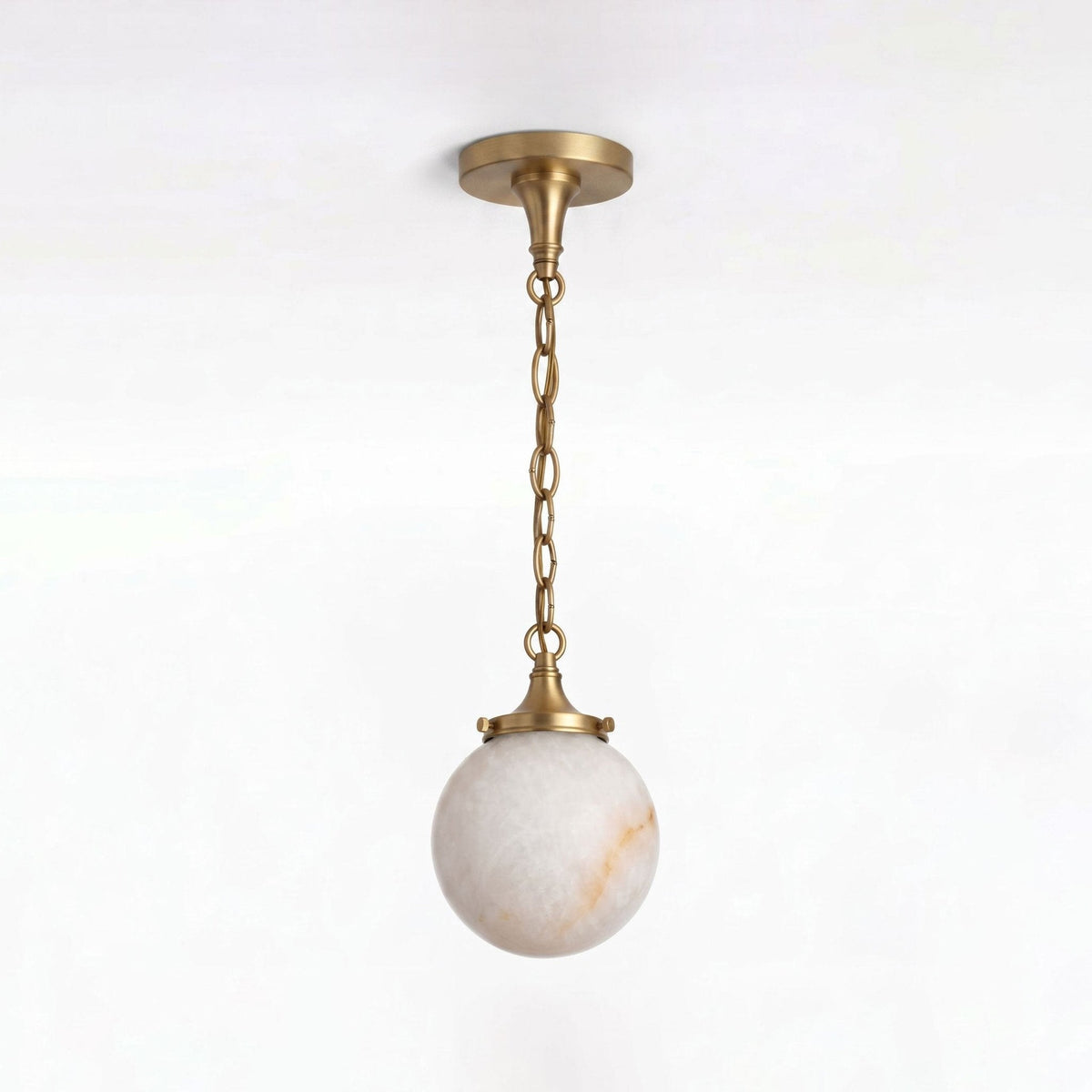 Luna Alabaster Globe Pendant Light