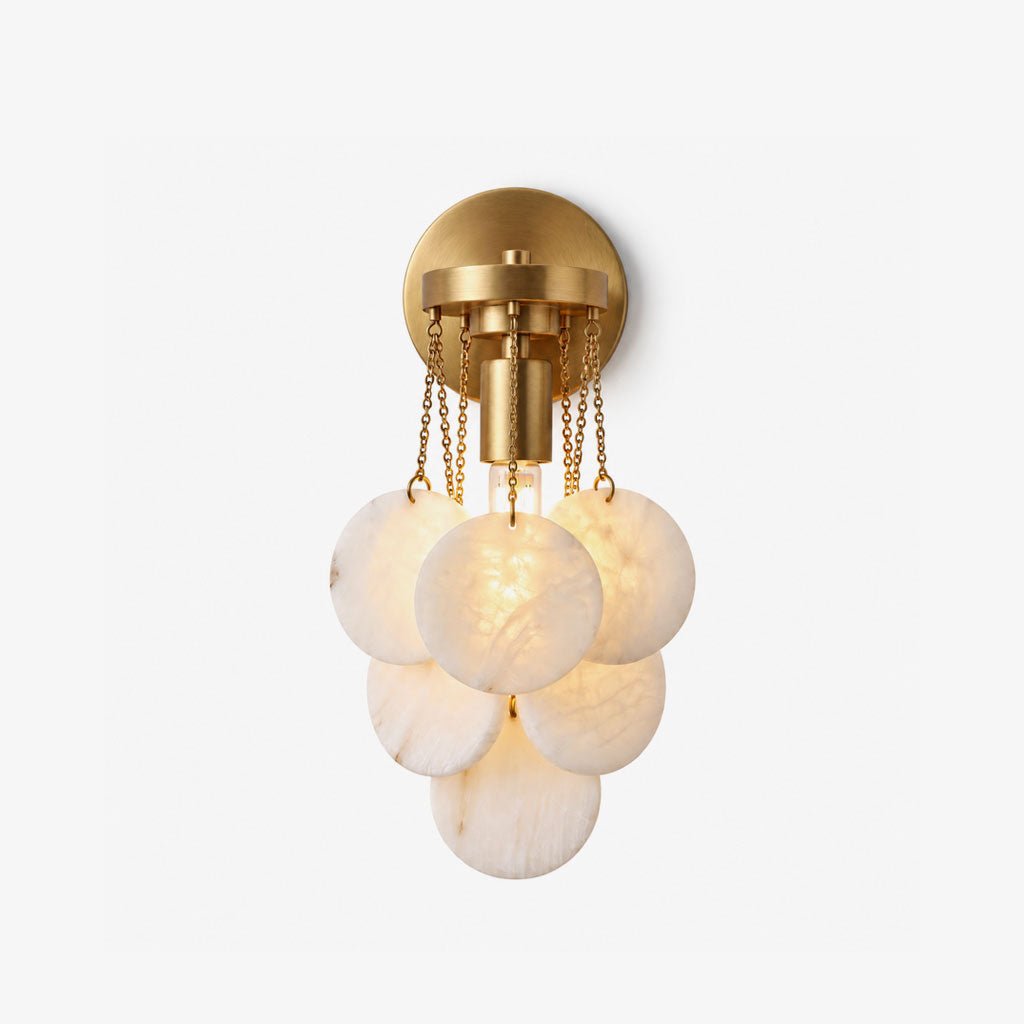 Magnolia Alabaster Disc Sconce