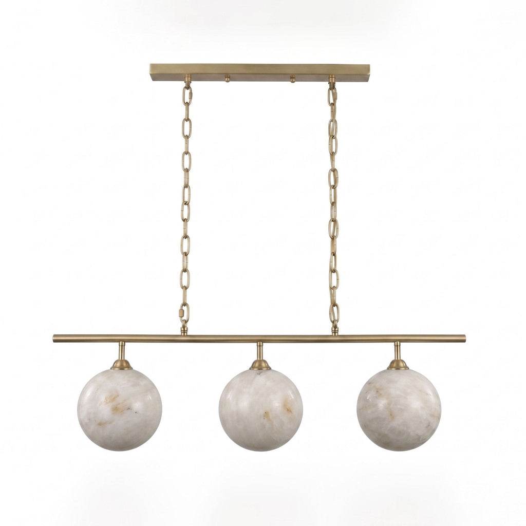 Marbury Alabaster Orb Pendant Lamp