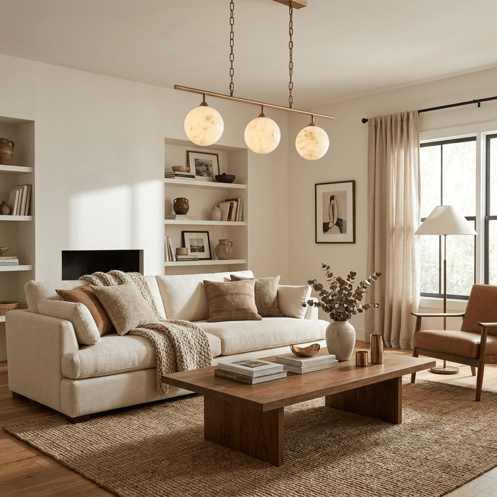 Marbury Alabaster Orb Pendant Lamp