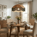 Mariel Rattan Fringe Pendant Light