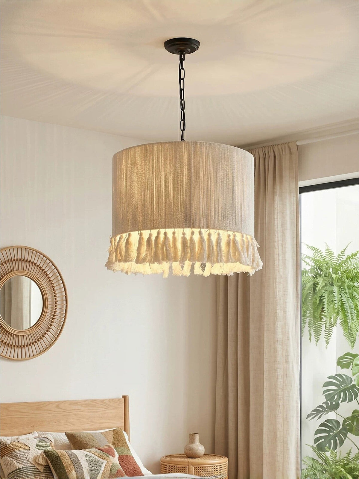 Marlow Tasseled Cotton Pendant