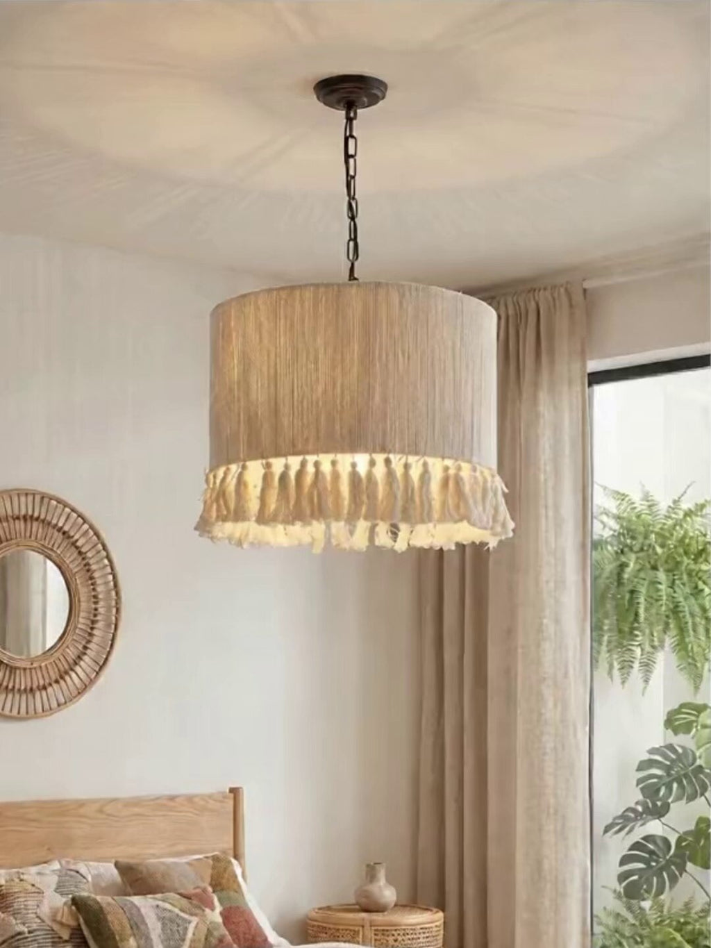 Marlow Tasseled Cotton Pendant