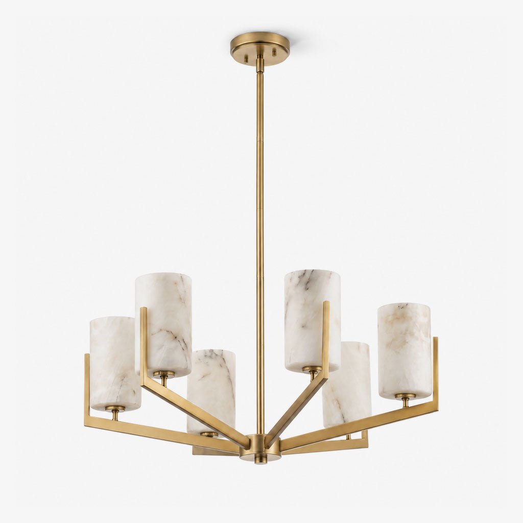 Marlowe Alabaster Star Chandelier