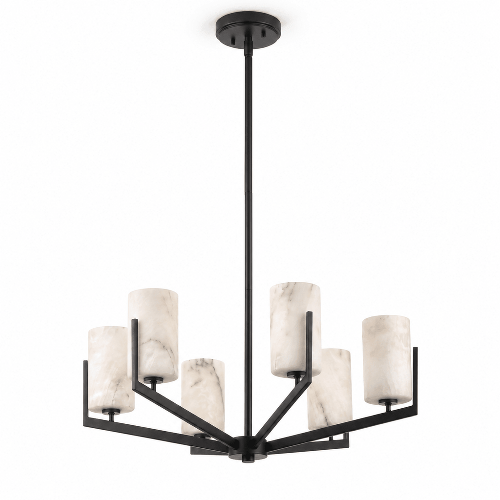 Marlowe Alabaster Star Chandelier