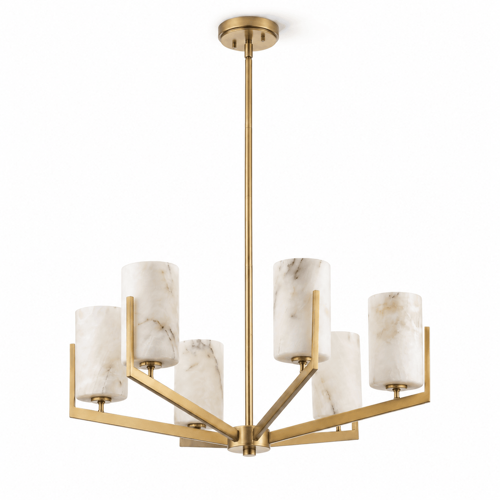 Marlowe Alabaster Star Chandelier