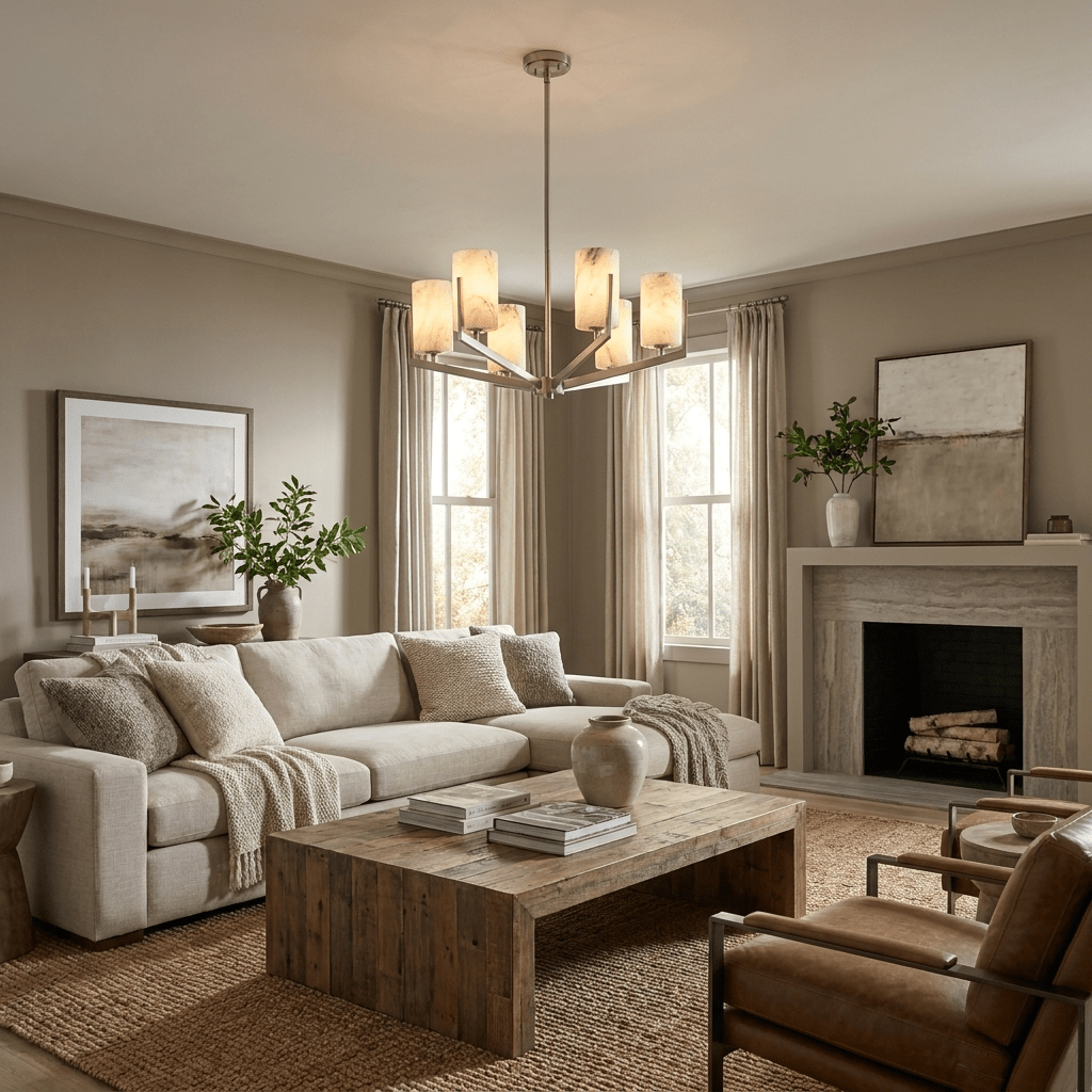 Marlowe Alabaster Star Chandelier