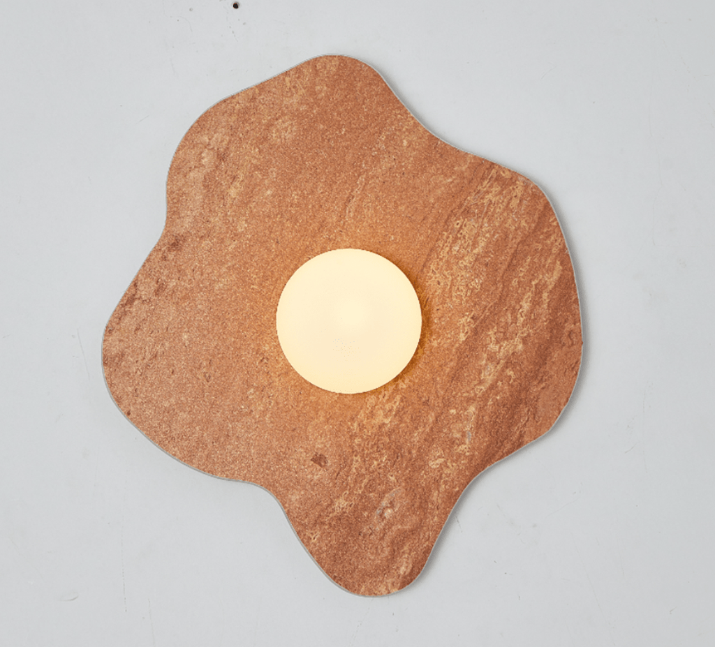 Mavelle Stone Petal Wall Sconce