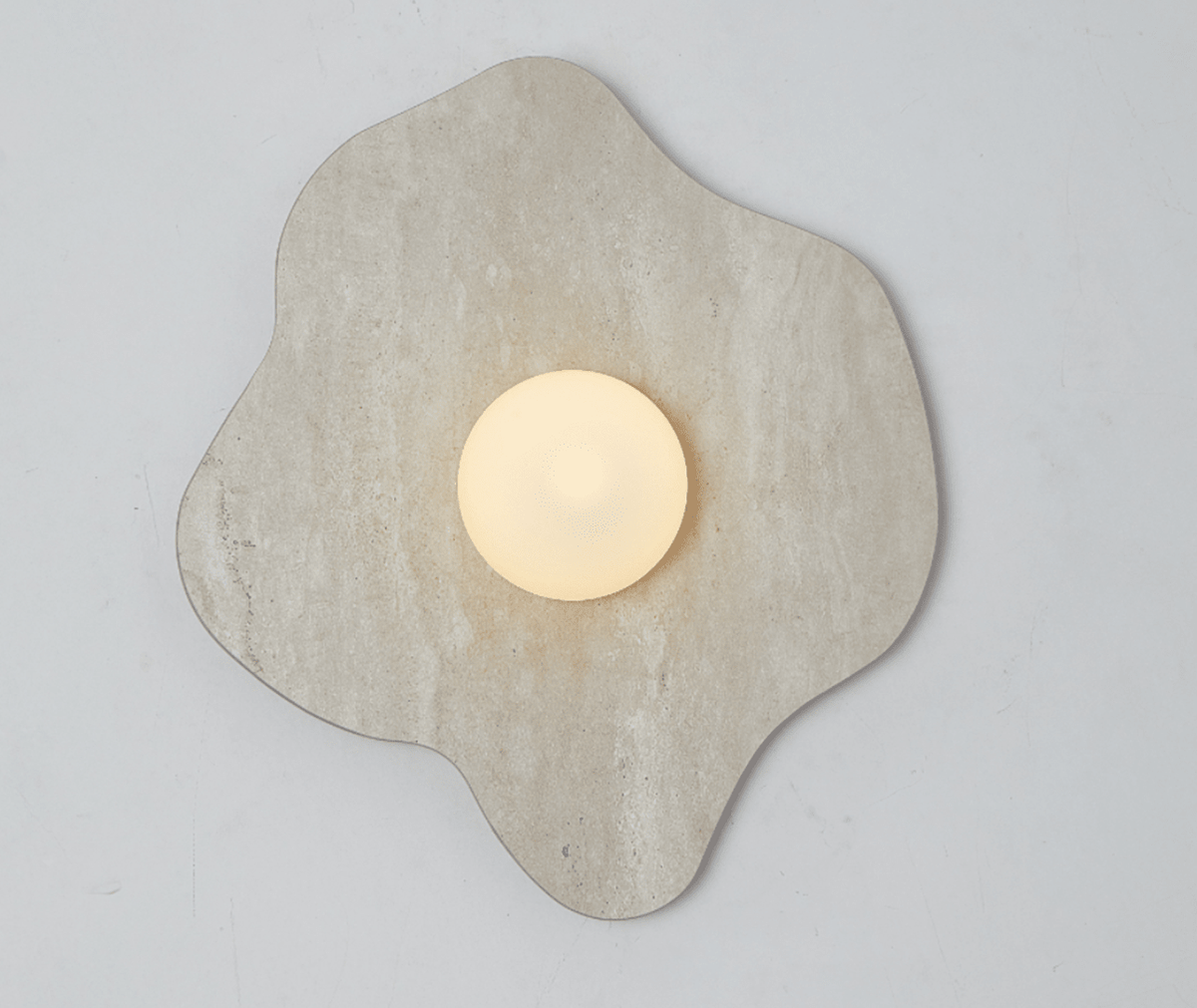 Mavelle Stone Petal Wall Sconce