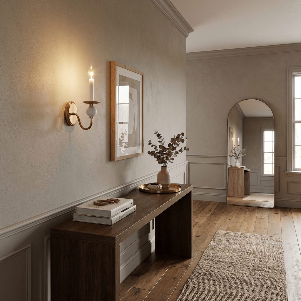 Meander Brass Sconce