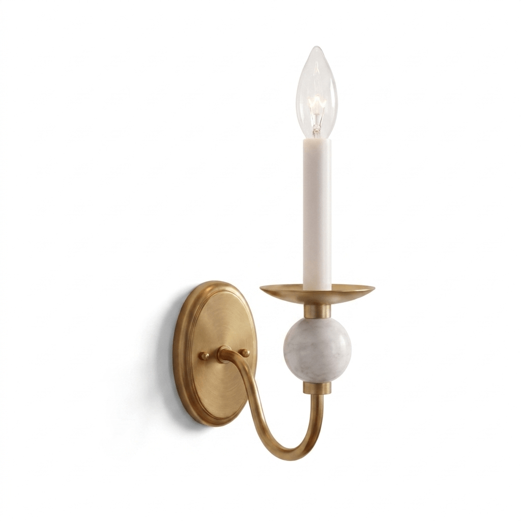 Meander Brass Sconce