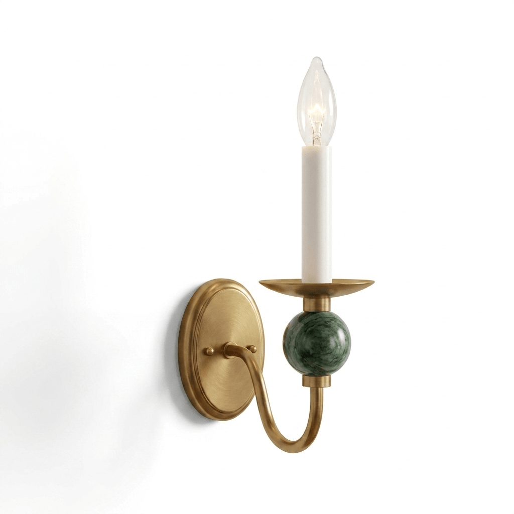 Meander Brass Sconce