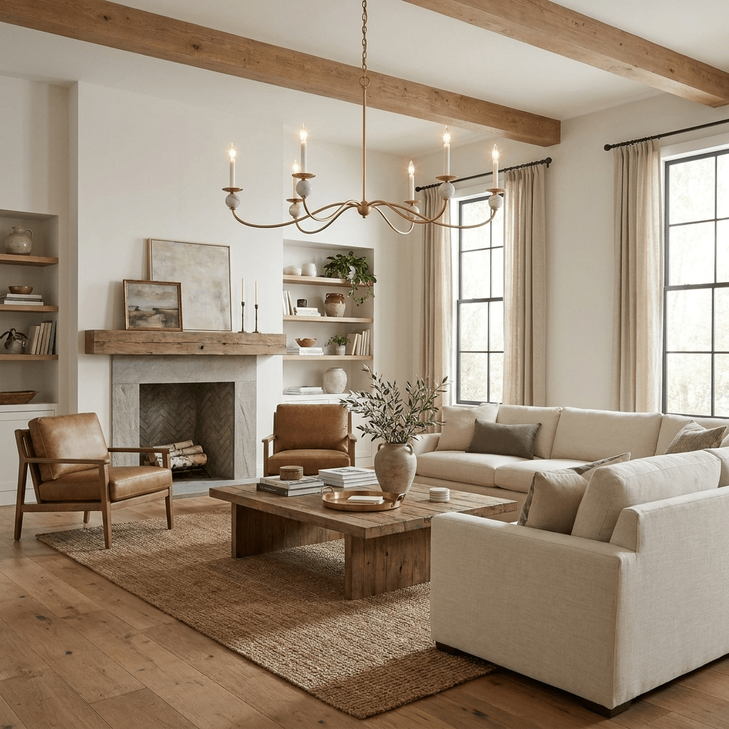 Meander Brass Chandelier