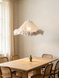 Meringue Fringed Cotton Cone Pendant Lamp