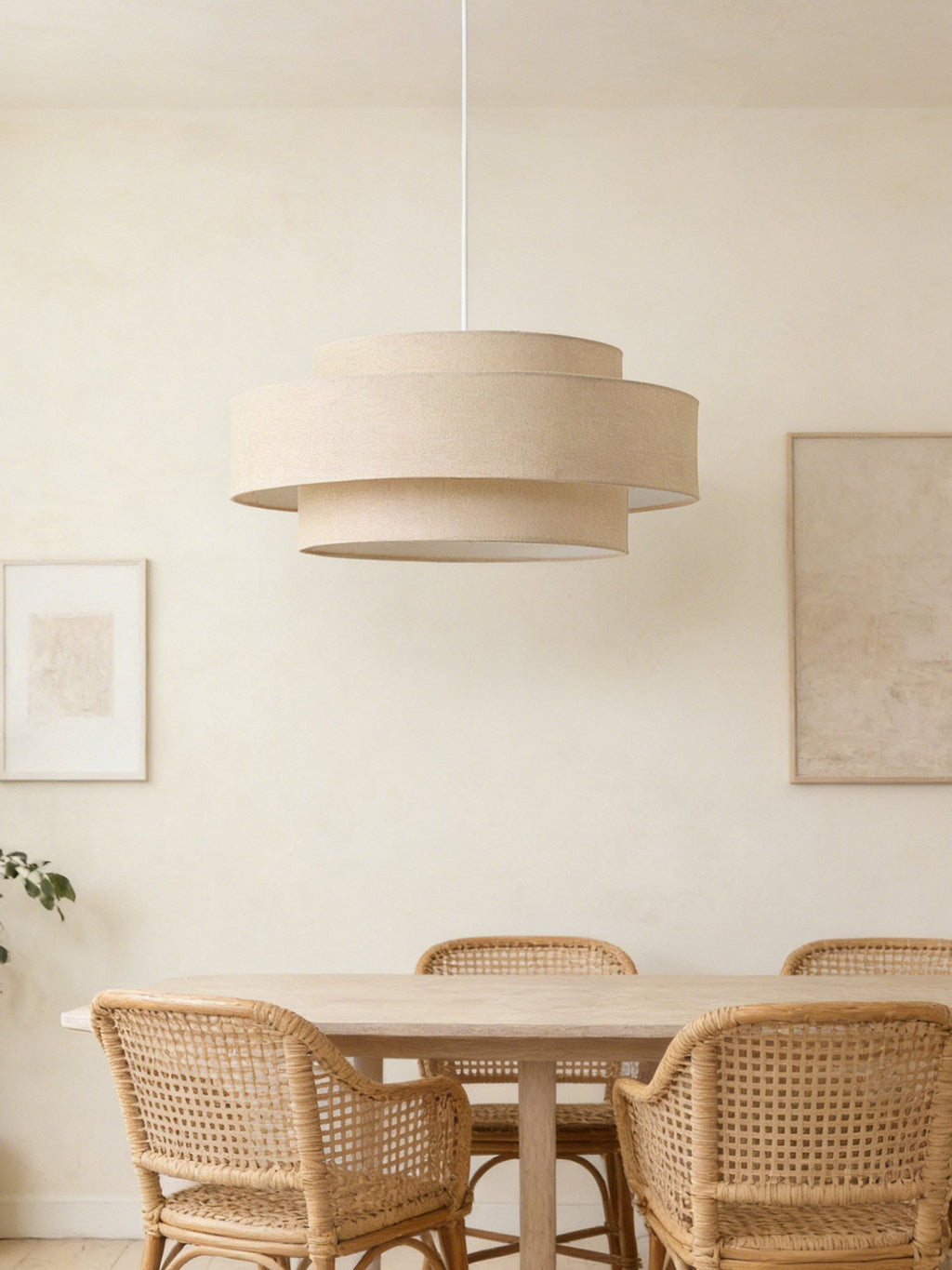 Mesa Tiered Linen Pendant Lamp