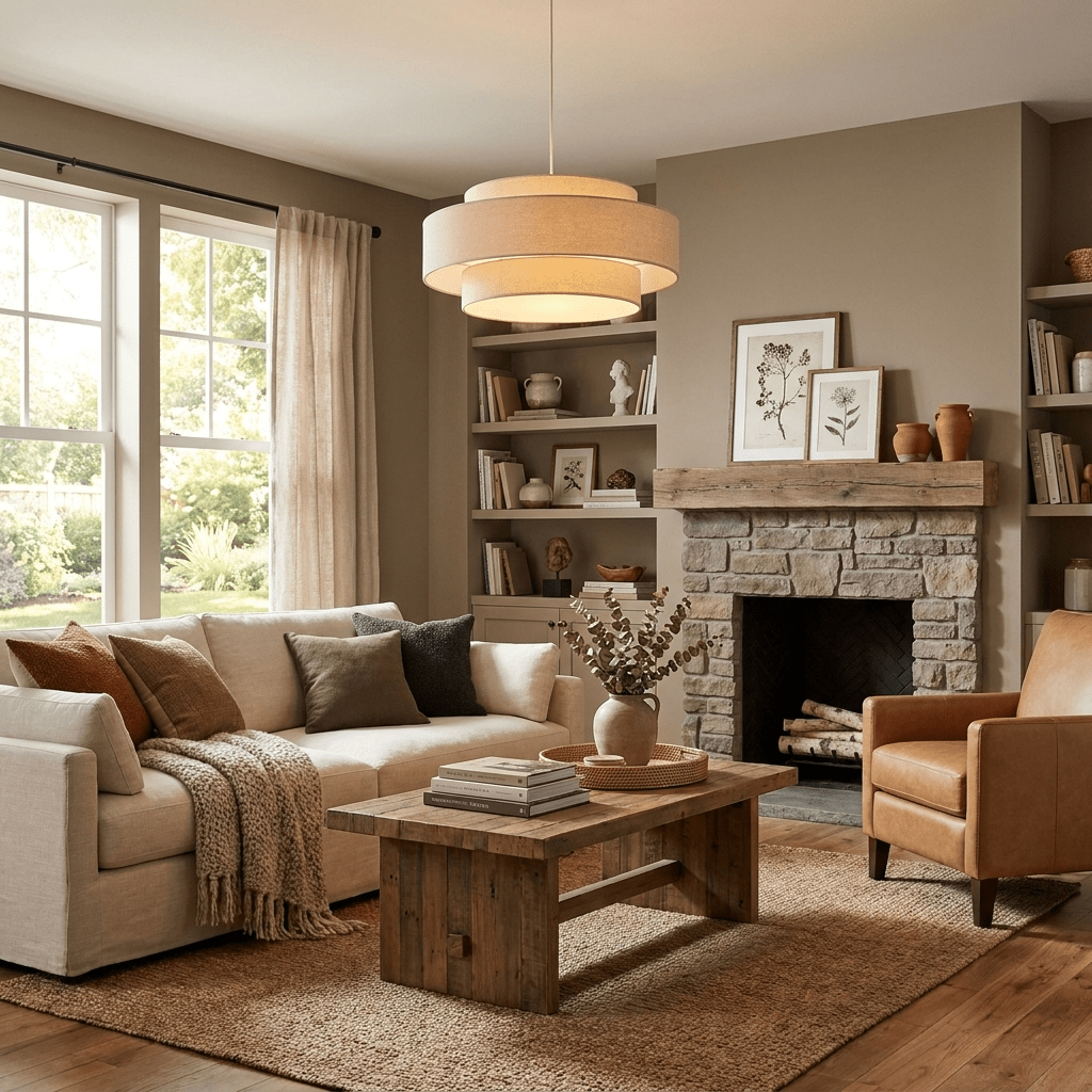 Mesa Tiered Linen Pendant Lamp