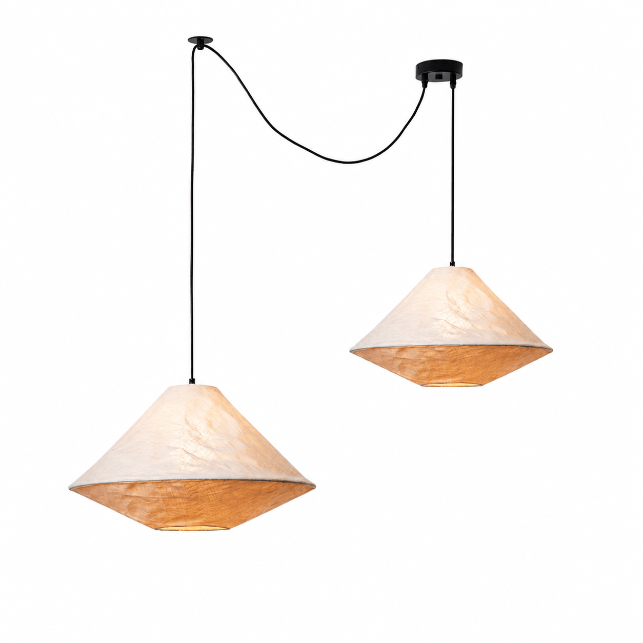Nimbus Linen Cone Pendant Light