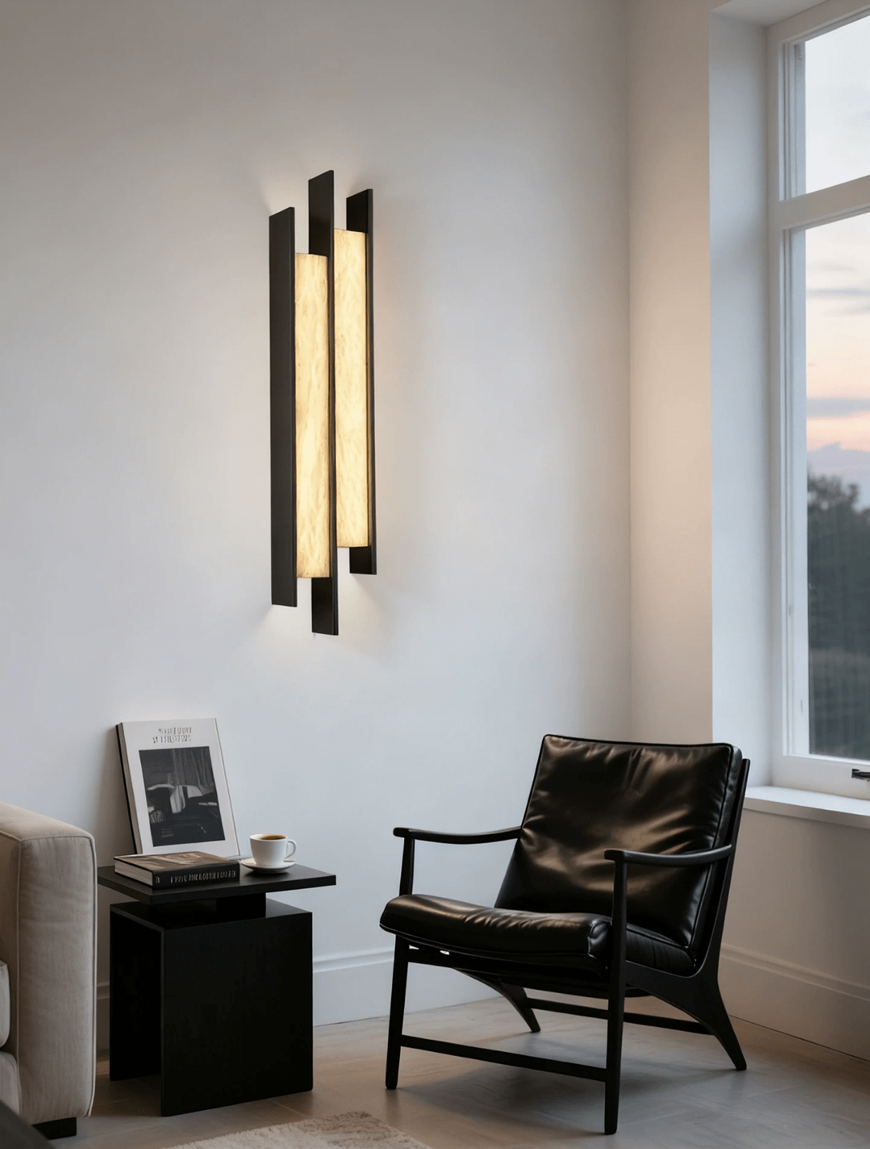 Nivora Alabaster Linear Wall Sconce